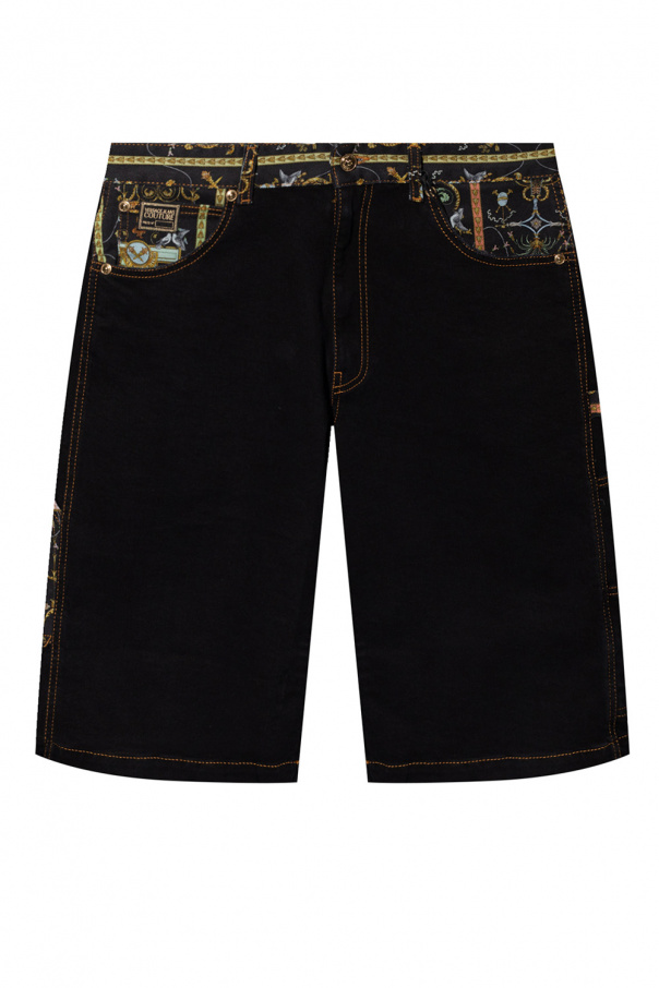 Versace Jeans Couture Baroque print shorts